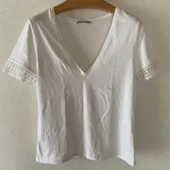 ZARA白Tシャツ