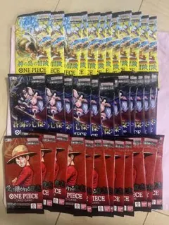 絶版含むワンピースカードゲーム 未開封30パック まとめ売り - メルカリ