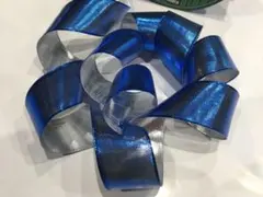 【ワイヤーエッジリボン】 ・B&Ｓリバーシブル ・幅3.８㌢・2m