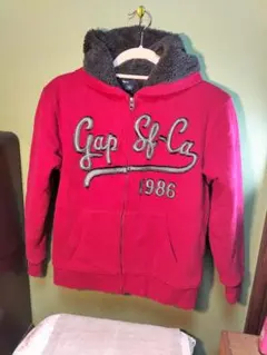 GapKids 裏ボアフリースジャンパー 160cm 赤