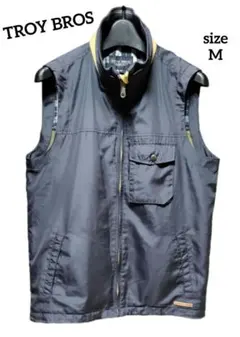 TROY BROS トロイブロス ジップアップベスト Mサイズ
