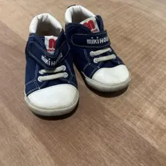 miki house ネイビー スニーカー
