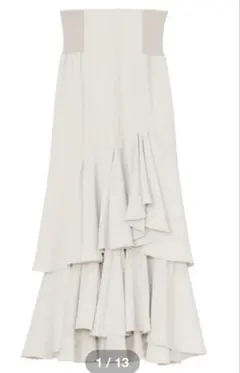 ココディール　ニットコルセットアシメティアードスカート