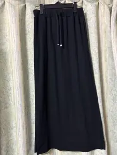 カットリブタイトスカート黒