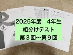 2026年最新】四谷大塚 組分けテスト4年生の人気アイテム - メルカリ