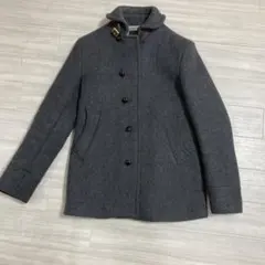 ウール グレー ダブルブレスト ピーコート