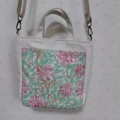 ウィリアムモリス　帆布 2WAY トートバッグ ショルダーのサムネイル