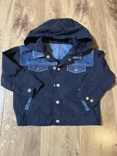 コムサフォセット　デニム　ネイビー　Gジャン　90〜100㎝