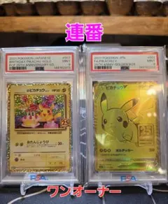 25周年 ゴールデンピカチュウ　お誕生日ピカチュウ　2連番