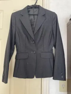 コムサイズム　グレー テーラードジャケットとタイトスカートセット