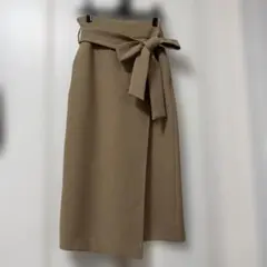 Tiaraティアラ タイトロング ラップスカートMサイズ ライトブラウンのサムネイル