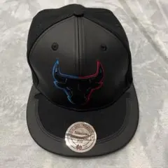 Mitchell & Ness ブラックキャップ シカゴブルズ ロゴ