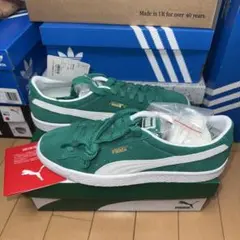 未使用 送料込 PUMA SUEDE VTG ケリーグリーン/ホワイト