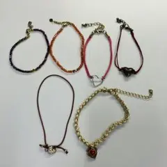 ハート　ブレスレット　セット6点まとめ売り