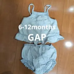 GAP　6-12ヶ月　ベビーセットアップ　デニム　夏　女の子