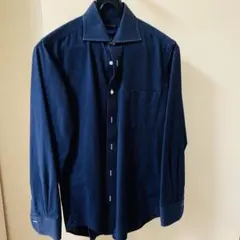 HILTON ネイビー　メンズシャツ　S-82