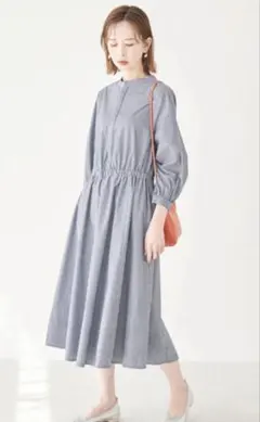 ★ロペピクニック★ストライプ 長袖 シャツワンピース★サイズ38★