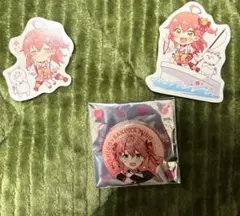 さくらみこ　スシローコラボ　ピック　缶バッジ　シリアルコード未使用