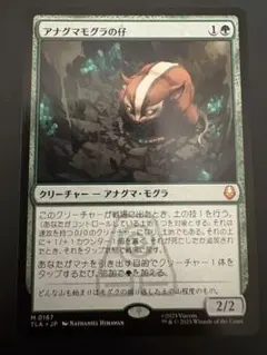 MTG アナグマモグラの仔/ 通常 foil 日本語1枚 TLA - メルカリ