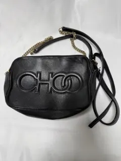 JIMMY CHOO ショルダーバッグ ブラック ゴールドチェーン　ジミーチュウのサムネイル