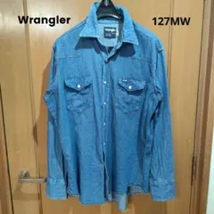 Wranglerウエスタンデニムシャツ★127MWインディゴXL