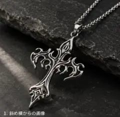 【新品】クロス ペンダント ネックレス ゴシック メンズ ロング ヴィンテージ