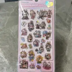 ラブブ 3D 立体 ぷくぷくシール ボンボンドロップシール