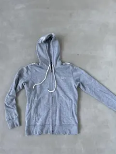 フレッドペリー フルジップ グレー パーカー