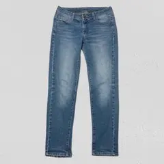 Freude♡ストレッチデニムパンツ　テーパード　ブルー　64