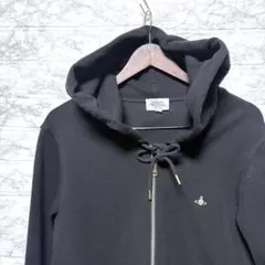 ゴールド オーブ刺繍ヴィヴィアンウエストウッドジップパーカー