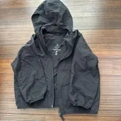 ユニクロ フード付きジャケット 110 ブラック