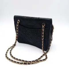 Tory Burch フレミング キルティング ショルダーバッグ レザー 黒のサムネイル