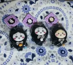 ちいかわ　黒猫のマスコット3体セット