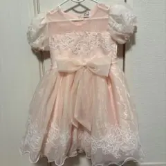 ピンク レースドレス