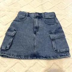 GU キッズ　デニムスカート　キュロット　ミニ　140 S
