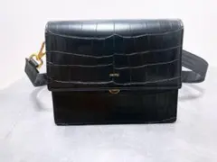 JW PEI ショルダーバッグ クロコ型押し ブラックのサムネイル