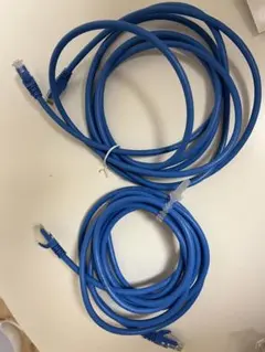 LANケーブル 3m 青 2本セット 中古
