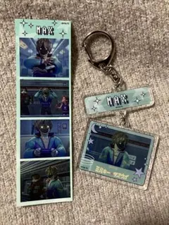 ミルキーサブウェイ　マックス　連結キーホルダーとプリ風シールのセット