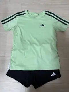 adidas 半袖130　短パン120 トレーニングウェア　上下セット