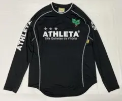 athleta アスレタ M プラクティスシャツ トレーニングシャツ 長袖 黒