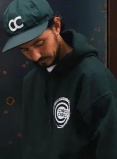 CIRCLE CIRCLE CC FELT LOGO 6 PANEL CAP 緑のサムネイル