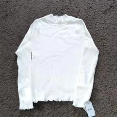 GRL ホワイトリブセーター 長袖