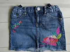 GAP 1969 刺繍デニムスカート 120cm