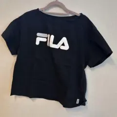 MERCURYDUO FILA ブラック ショート丈 Tシャツのサムネイル