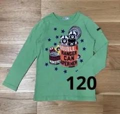 DOUBLE.B ダブルビー Tシャツ 長袖 120 緑 ロングスリーブ