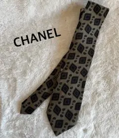 CHANEL 幾何学模様 ネクタイ