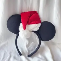 ディズニー　ミッキー サンタ帽子カチューシャ