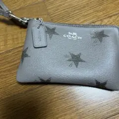 COACH 星柄 リストレット ポーチ グレーのサムネイル