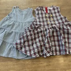 女の子 ワンピース 2枚セット 90-95cm
