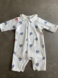 PETIT BATEAU ハート柄ロンパース 3m/60cm